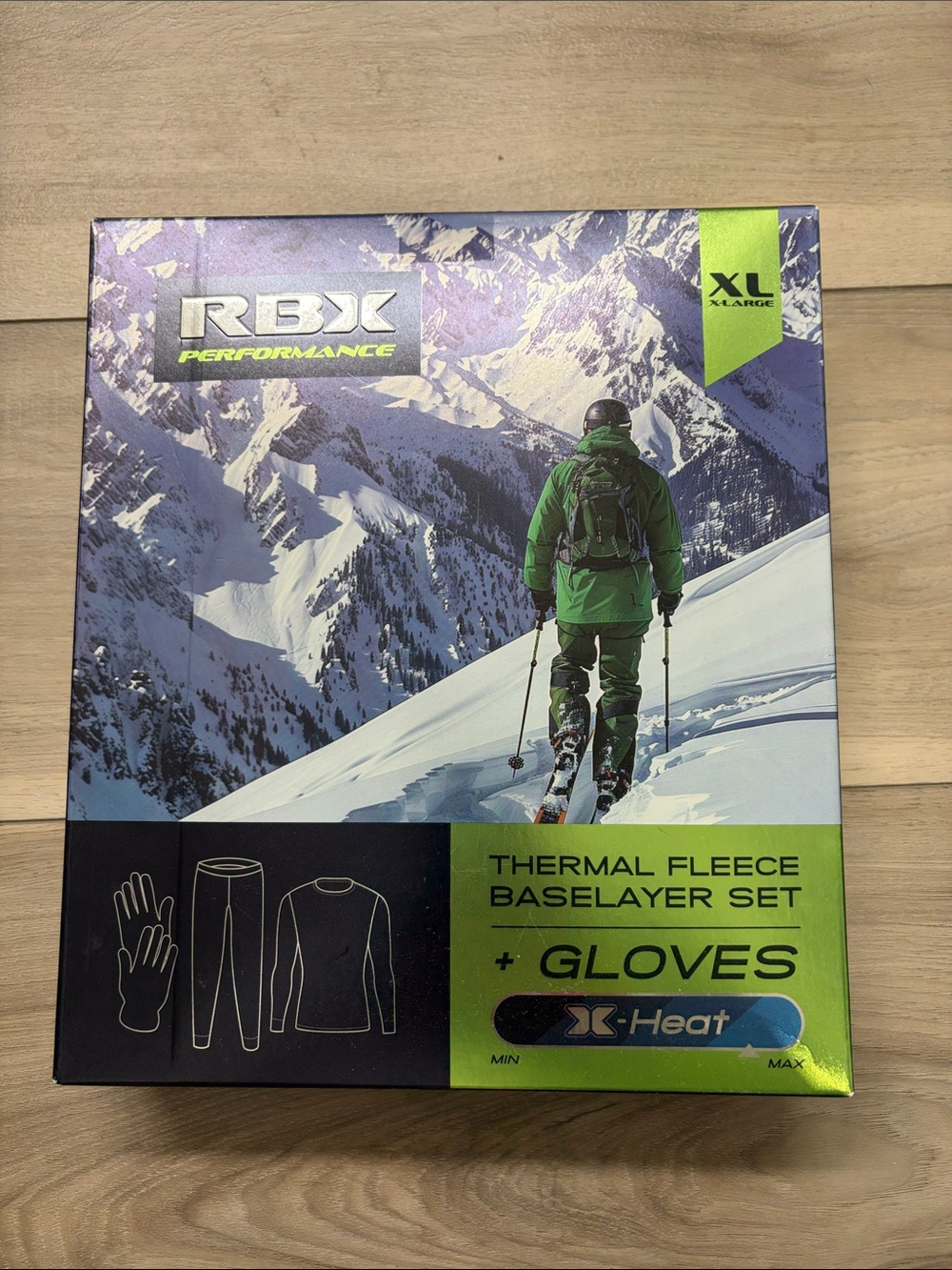 RBX Performance Thermal Fleece Baselayer Set with Gloves -